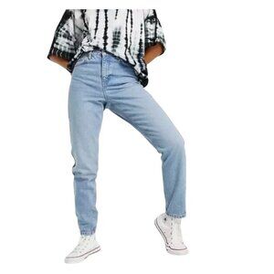 TopShop Mom Jeans Blue Size 32 Baggy Minimalist Back To School Fall Preppy Retro